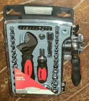 45pc Stubby Tool Set-Case/Rachet/Sockets/Wrench/Torque Screwdriver #RPPS10046PDQ