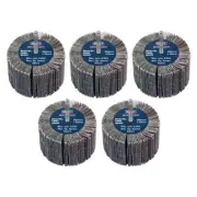 Sealey Abrasive Flap Wheel 80 x 40mm 40Grit 6mm Shaft Pack of 5 FW8040405