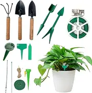Monstera Plant Support Kit, Plant Support Stakes Accessories Kit, Includes Hole Puncher, Planter, Cable Tie, Seedling Lifter, Twine for Creeper