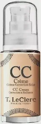T LECLERC Perfector Foundation Cc Cream SPF20 Correction Shine 01 Clair Val