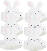 6pcs Easter Bunny Ears Hat Cake Decoration Pin The Tail The Bin Headband Oh Bunny Costume Stuffed Bunny Inflatable Party Favors Bunny Hat Mini Bunny Rabbit Bunny Stuff Paper