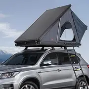 VEVOR Rooftop Tent Hard Shell, Naturnest Rooftop Tent Hardshell for 2-3 Person, Hard Shell Roof Top Tent with Telescopic Ladder Thick Mattress, Waterproof Windproof for Jeep SUV Van Pickup Truck