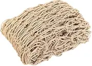Jute Twine Net for Plant Support and Safe Climbing for Children, 12 cm Mesh