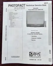 Sams Photofact 4819 Service Manual for Philips TS3259C101/02, TS3659C101/02