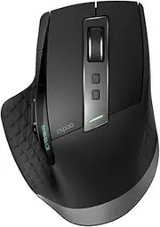 Rapoo MT750S [18670] Bluetooth/Radio Transfer, PC Mouse, PC/Mac, USB Charging Unit, Built-in Storage Capability, 4 Ways, Black