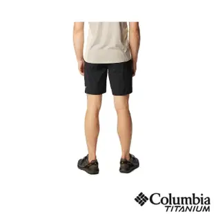 【Columbia 哥倫比亞 官方旗艦】男款-鈦WanogaUPF50防潑短褲-黑色(UAE10400BK/IS)