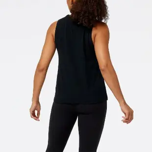 【NEW BALANCE】背心 Achiever Tank Top 女款 黑 無袖 寬版 快乾 NB 紐巴倫(WT31104BK)