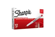 Sharpie Ultra Fine Point Permanent Marker Red Pk12 Red 37002