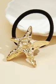Cupshe Starry Tide Gold-Tone Hair Elastic - Goldenrod,F