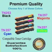 Any 1 TN253 TN-257 B/C/M/Y Toner Compatible with Brother HLL3230CDW HLL3270CDW