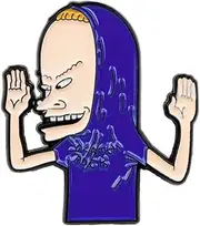 [Pinstant] Cornholio Beavis and Butt-Head Butthead Comedy Animated TV Show Cartoon 1.3" Enamel Pin Badge, 1.3 Inches, Enamel, enamel
