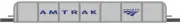 Bachmann HO Girder Bridge E-Z Track Assembled Amtrak (silver, blue) 44605