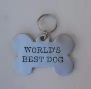 9KD World's best DOG COLLAR TAG CHARM large ganz
