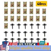 40 Set For BMW 1/3/5/6/7/X/Z Series Engine Undertray Guard Nuts Screw Bolt Clips
