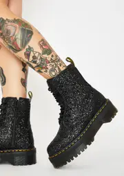 [Dr. Martens] Jadon Glitter Platform Boots