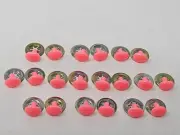 10 pair VTG Zims 10mm Pink Oval Plastic Safety Eyes Noses Amigurumi Craft Doll