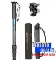 Leofoto Monopod MP-364C+VH-10S CF Monopod with VH-10S Two Way Tilt Head