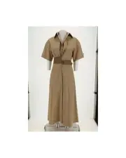 Brunello Cucinelli Belted Poplin Midi Shirt Dress BRM0H93A5306C2871BB Women