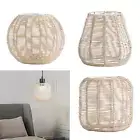 Weave Rattan Lampshade Pendant Light Fixture Accessory Ceiling Fan Light Cover