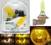 Nokya 2500K Yellow 9005 HB3 Nok7611 65W Two Bulbs Head Light Replacement ATV UTV
