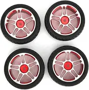 4PCS Aluminum Alloy 1/10 RC Car Tire Tyre Remote Control Car Wheel Hub Replacement