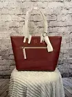 Dooney & Bourke pebble grain leather large tote Wine Color