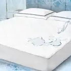 Mattress Pad Microfiber Waterproof Topper Bed Protector Cover Cooling Pillow Top