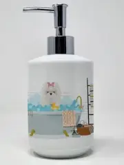 Maltese Ceramic Soap Dispenser Hand Soap Dispenser Pump Bottles for Bathroom