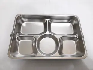 哈哈商城 台灣製 304 不鏽鋼  附蓋 5格 餐盤 ~ 便當盒 團膳 碗盤 湯匙 餐具 長照
