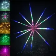 Christmas 640 LED Burst Star Fireworks Animated Waterflow Effect 100cm Diameter
