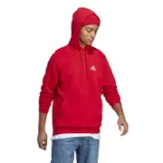 adidas Mens Feel Cosy Pullover Hoodie - Red