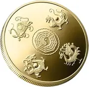Challenge Coin Artistic Small Coins Spring Festival Coins Chinese Coin Home Decoration Chinese Ancient Coins Chinese Rabbit Coins Chinese Dynasty Time Coin Lucky Coins Alloy