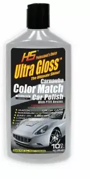 HS Silver / Grey Car Polish Liquid Wax Long Lasting Protection Boat RV's 10oz