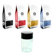 Dipacci Coffee Beans - 4kg with Precision Glass Coffee Bean Container