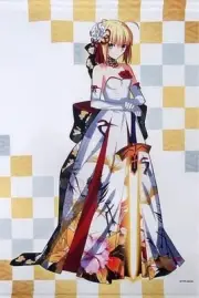 m1 Tapestry Fate/Grand Order Saber Takashi Takeuchi B2 Anime Game Illustration
