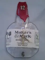 MAKERS MARK 700ML ORIGINAL BOTTLE CLOCK, MAN CAVE, GIFT, BAR