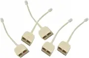 Splitter Adapter 2 Way Phone Line Splitter 5 Pieces Rj11 Socket Splitter for Landline