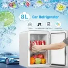 Portable 8L Mini Fridge Table Top Electric Small Cooler Bedroom Ice Box Car Bar