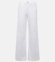 [Frame] Frame Le Slim Palazzo high-rise wide-leg jeans 27 white
