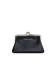 Comme des Garçons Wallet Logo-Printed Kiss-Clasp Purse One size black