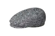 Bailey Mens Kyan Ivy Newsboy Flat Cap Fold Down Convertible Ear Flap - Charcoal - L