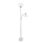 Simple Designs Floor Lamp with Reading Light