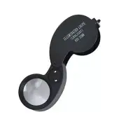 25mm 40X Foldable LED Light Magnifying Glass Jewelry Magnifier Mini Eye Loupe