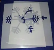 2 Piece Snowflake Stencils Mylar 14 Mil Ex Large - Painting /Crafts/ Templates