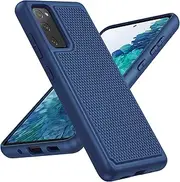 UNPEY Case for Samsung Galaxy S20-FE: Dual Layer Shockproof 5G Phone Protection | Matte Anti-Slip Textured | Military Rugged Protective Cover - Navy Blue