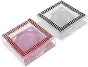 LOORGVEL 2pcs Portable Eyelash Storage Case Durable Transparent Container for False Eyelashes Easy to Clean and Maintain for Travel and Quick Adjustments