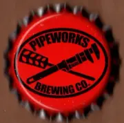USA Plastic Lined Beer Crown Bottle Cap: Pipeworks Brewing (big & dull)