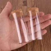 48pcs 30ml 1OZ Lab Glassware Glass Test Tube with Cork Stopper Jars 30*70mm