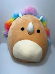 NWT Squishmallow Squishdoo Massai The Beige Triceratops 14” NEW