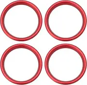 SG Store 4PCS Red Car Air Outlet Decorative Ring Compatible with Audi A3 S3 2013-2020 Q2 2017+ Aluminum Alloy Ring Outer Diameter 63.2mm Inner Diameter 51.1mm